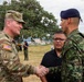 82nd Airborne Division, Colombian paratroopers exchange wings at HYDRA III closing ceremony