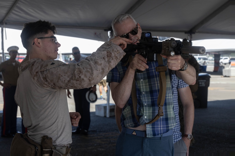 U.S. Marines hold static display during Seafair