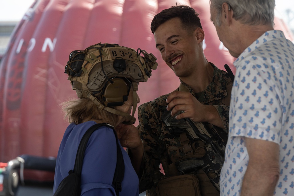 U.S. Marines hold static display during Seafair