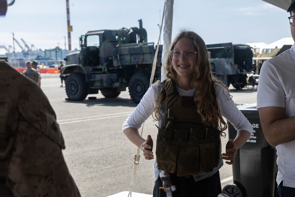 U.S. Marines hold static display during Seafair