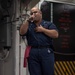 Sailors Sing During Karaoke on USS Tripoli