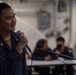 Sailors Sing During Karaoke on USS Tripoli