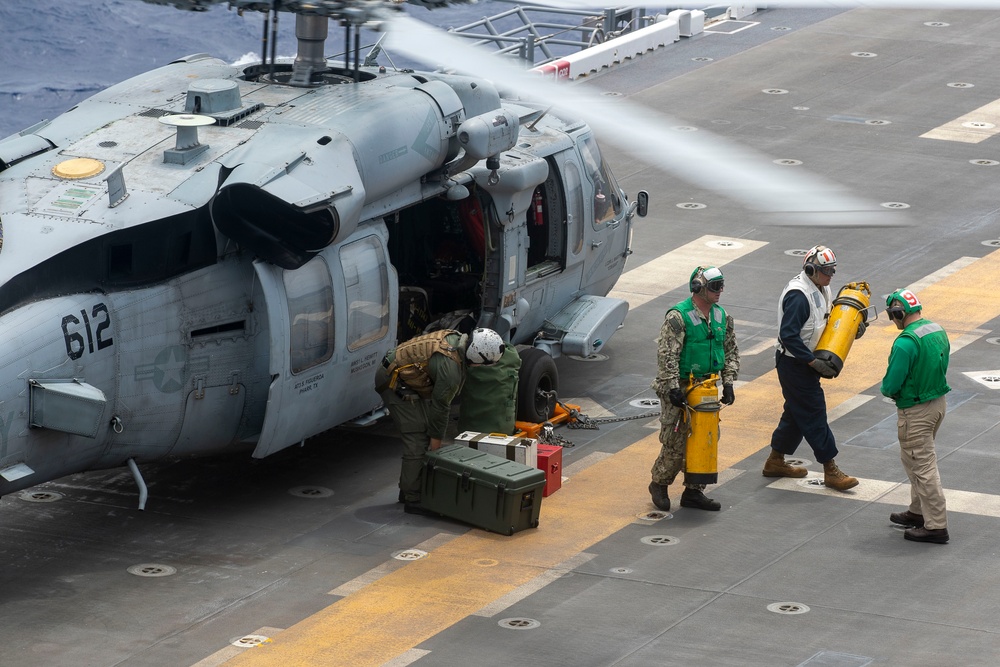 USS Tripoli Conducts Flight operations