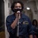 Sailors Sing During Karaoke on USS Tripoli