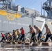 Sailors Scrub the flight deck