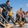 Sailors Scrub the flight deck Sailors Scrub the flight deck