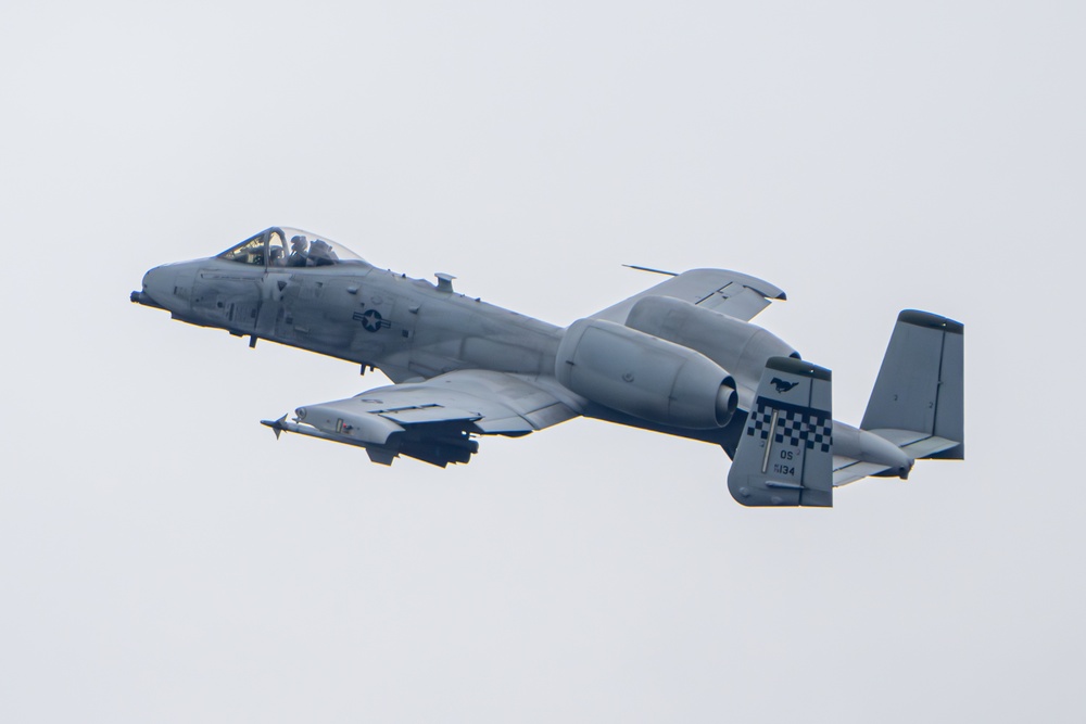 A-10 flyover at Rodriguez Live-Fire Complex