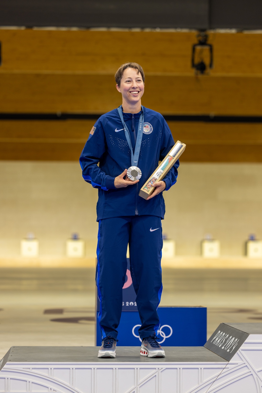 U.S. Army Sgt. Sagen Maddalena Silver medalist Women's 50m 3 position Rifle