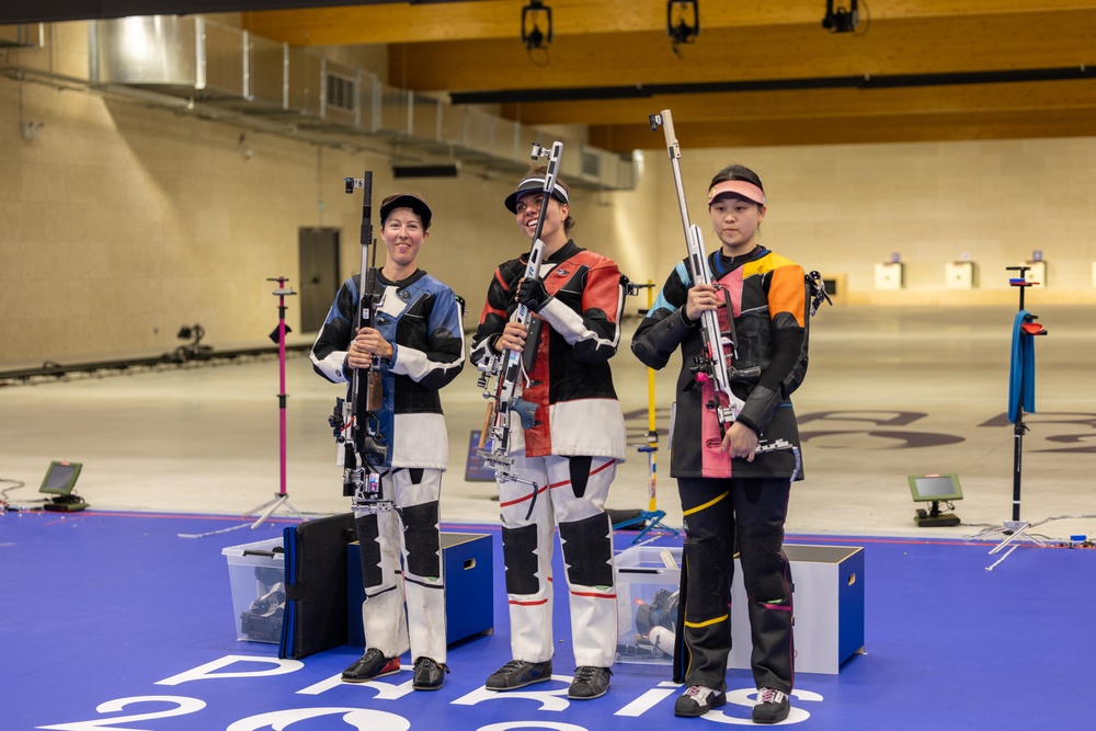 U.S. Army Sgt. Sagen Maddalena Silver medalist Women's 50m 3 position Rifle