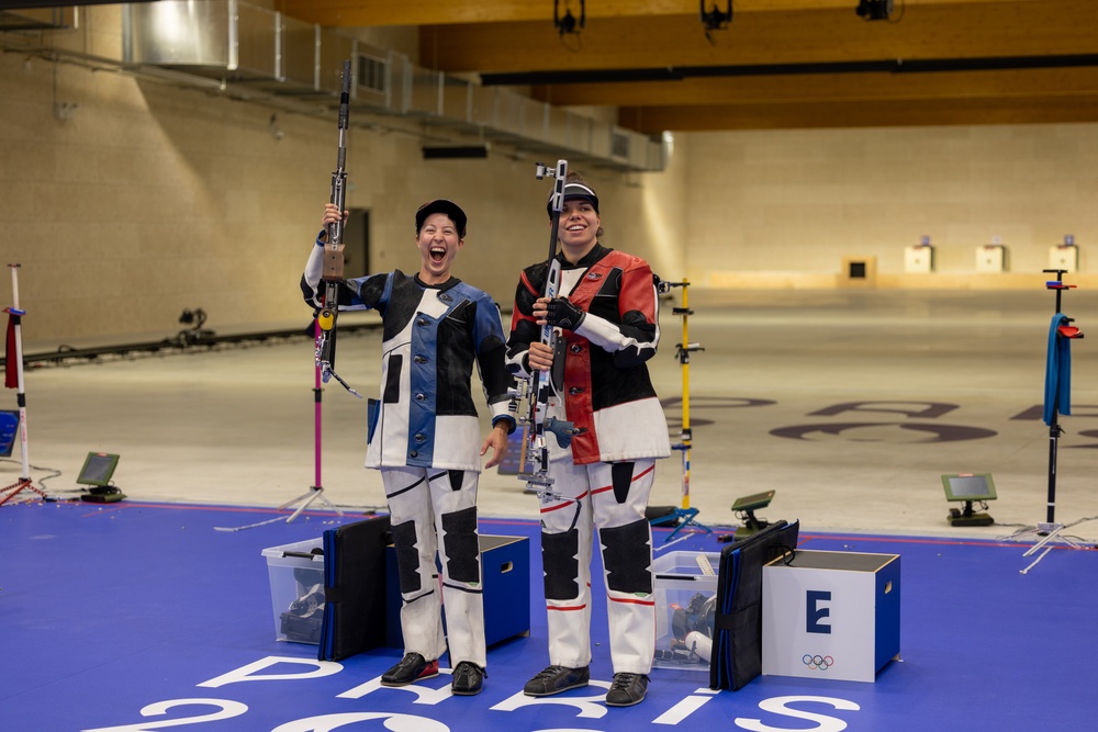 U.S. Army Sgt. Sagen Maddalena Silver medalist Women's 50m 3 position Rifle