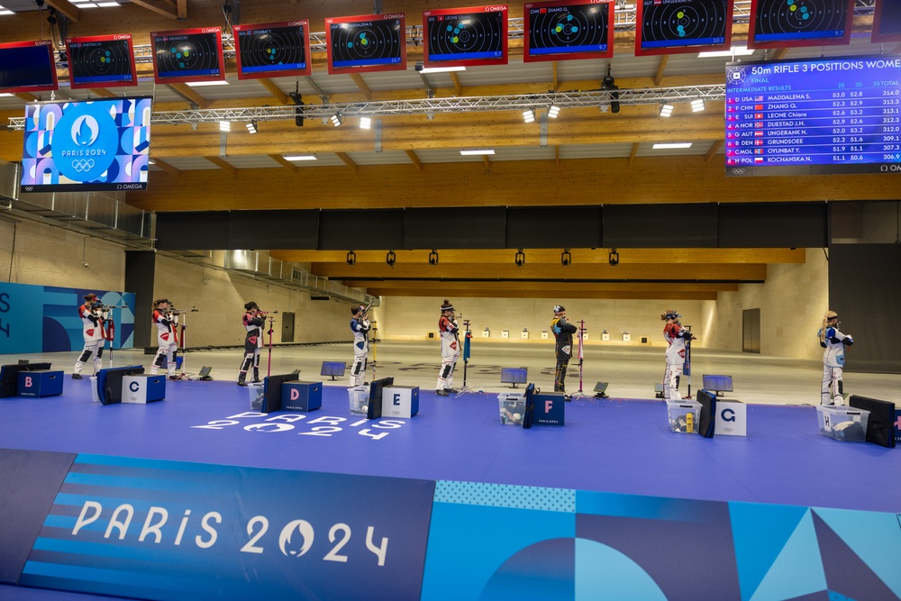 U.S. Army Sgt. Sagen Maddalena Silver medalist Women's 50m 3 position Rifle