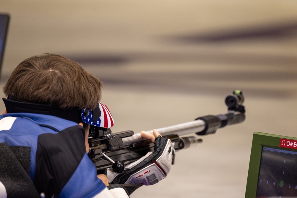 U.S. Army Sgt. Sagen Maddalena Silver medalist Women's 50m 3 position Rifle