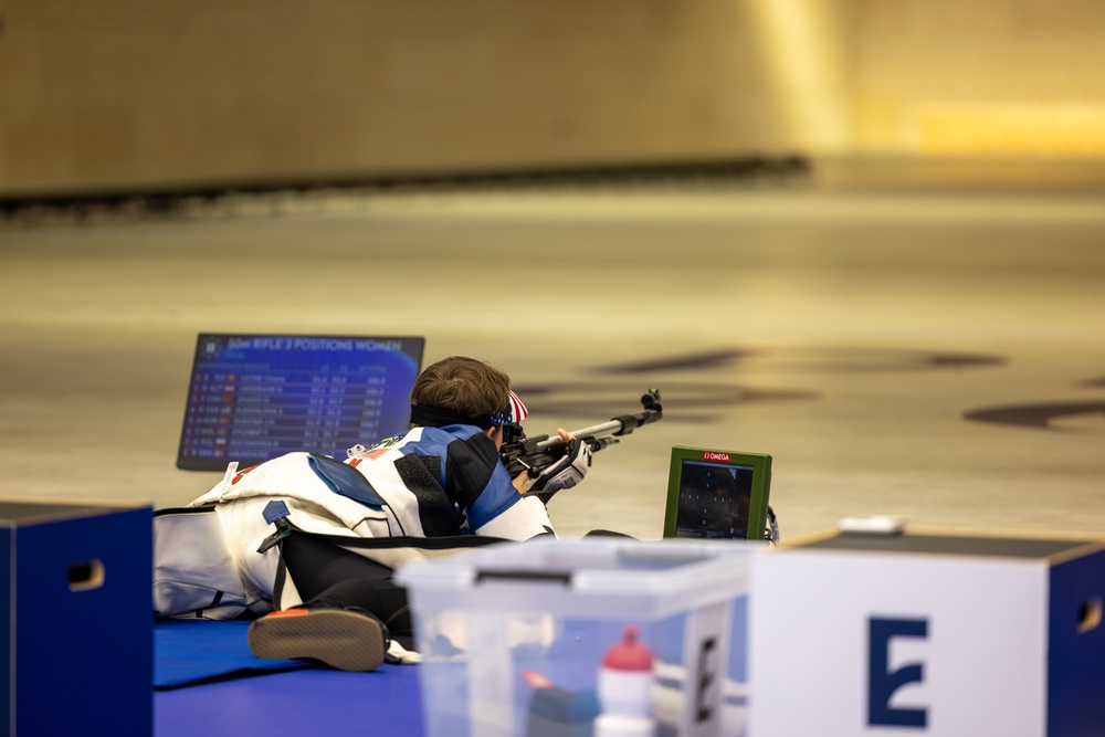 U.S. Army Sgt. Sagen Maddalena Silver medalist Women's 50m 3 position Rifle