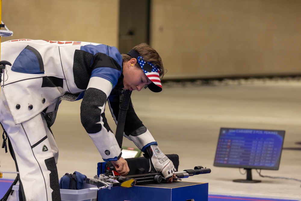 U.S. Army Sgt. Sagen Maddalena Silver medalist Women's 50m 3 position Rifle