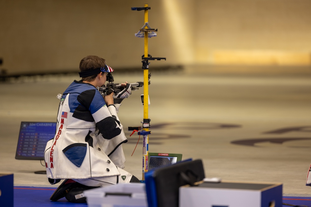 U.S. Army Sgt. Sagen Maddalena Silver medalist Women's 50m 3 position Rifle