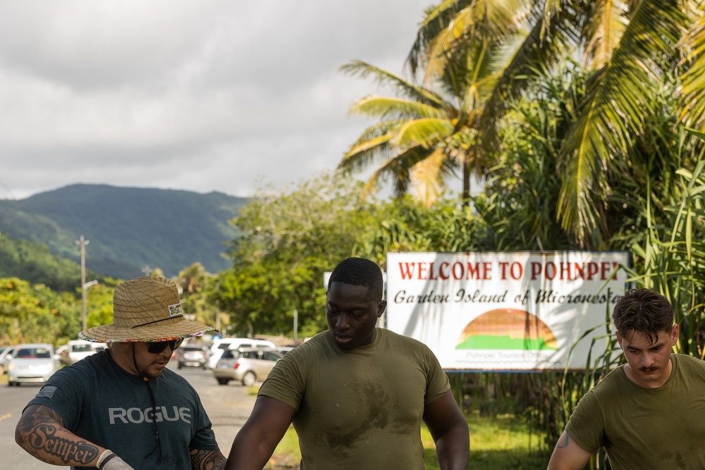 Koa Moana 24: Dekehtik Causeway Clean Up with the FSM U.S. Ambassador and U.S. Veterans of Pohnpei Association