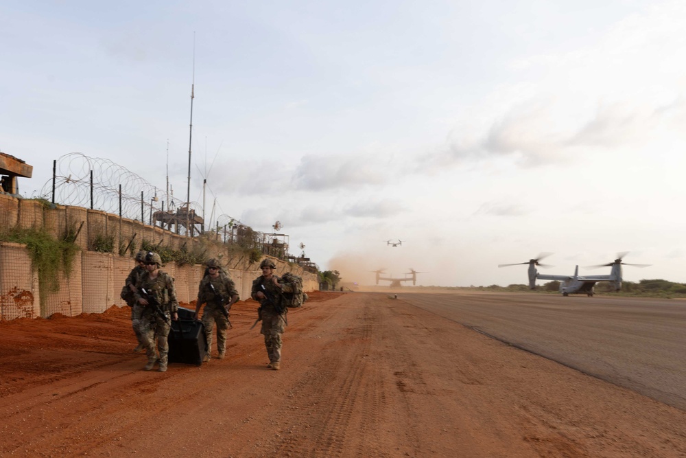 East African Response Force trains at Kismayo, Somalia