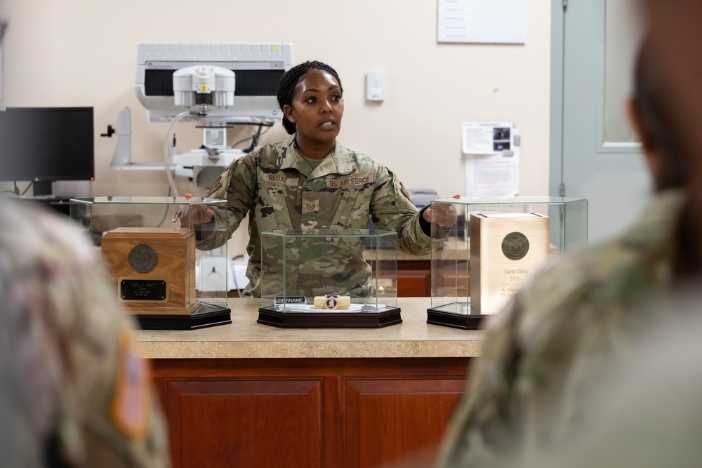 387th Quartermaster Company, U.S. Army Reserve visits AFMAO