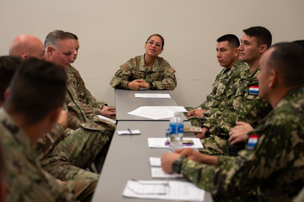 Massachusetts Air National Guard meets with Paraguayan military to discuss enlisted professional development