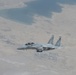 U.S. KC-135s refuel Qatari F-15s during exercise Sky Shield 9