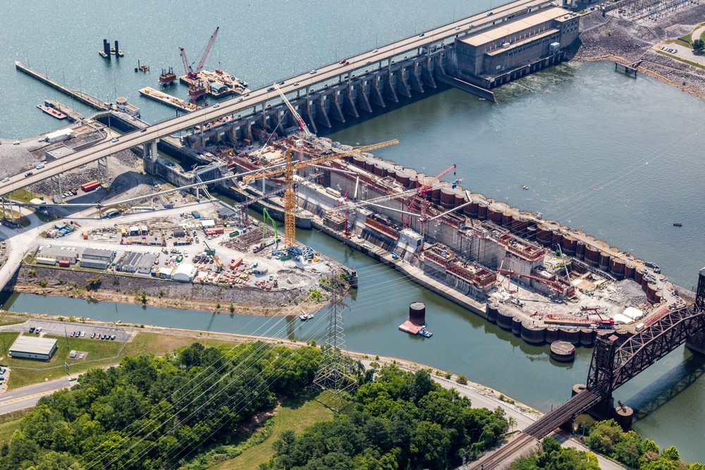 Chickamauga Lock Replacement Project construction progresses