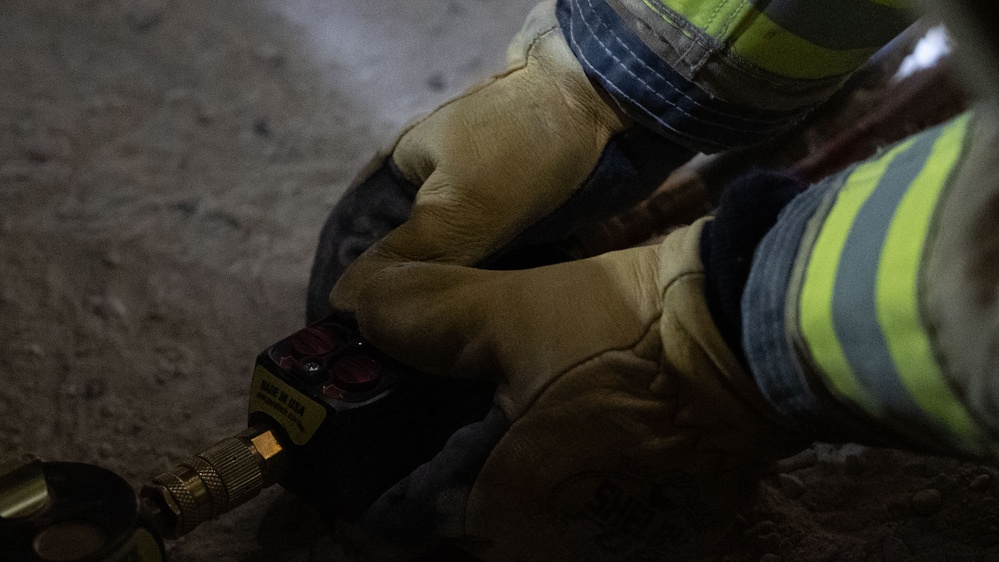 Emergency personnel test their rapid response