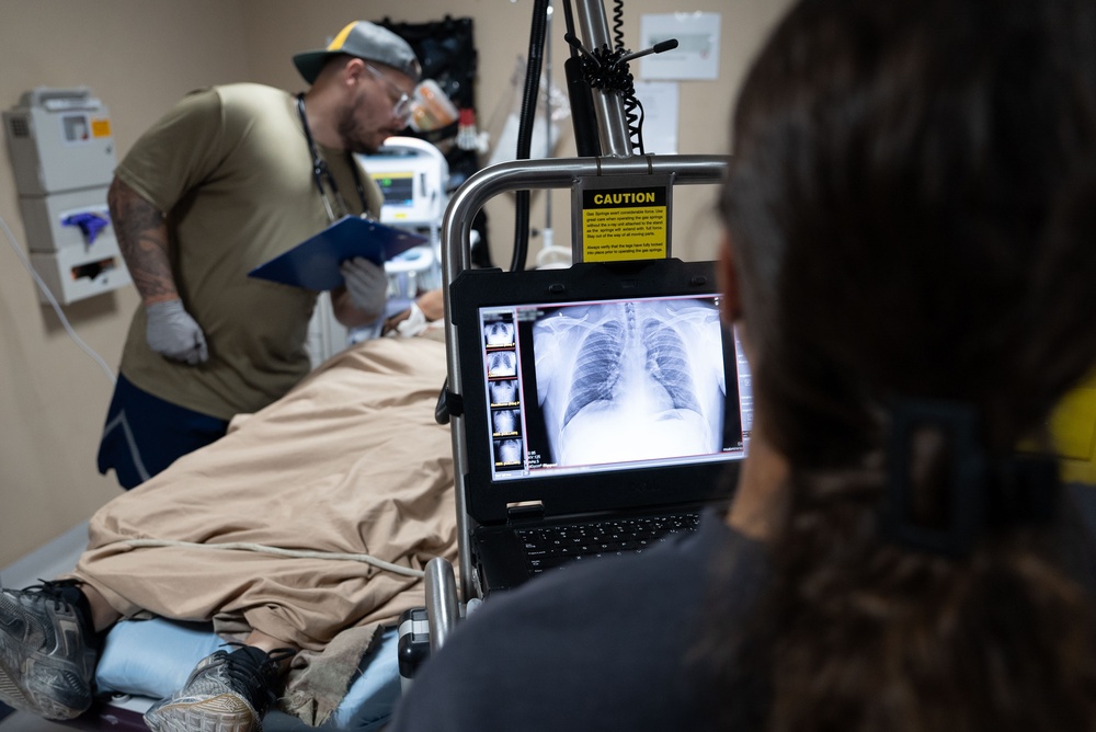 Emergency personnel test their rapid response