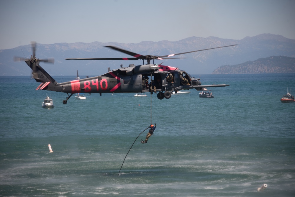 129th RQW SAR DEMO at South Lake Tahoe