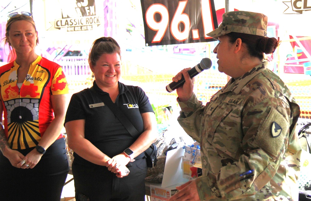 New Fort McCoy Garrison commander, garrison command team support opening event for 2024 Monroe County Fair