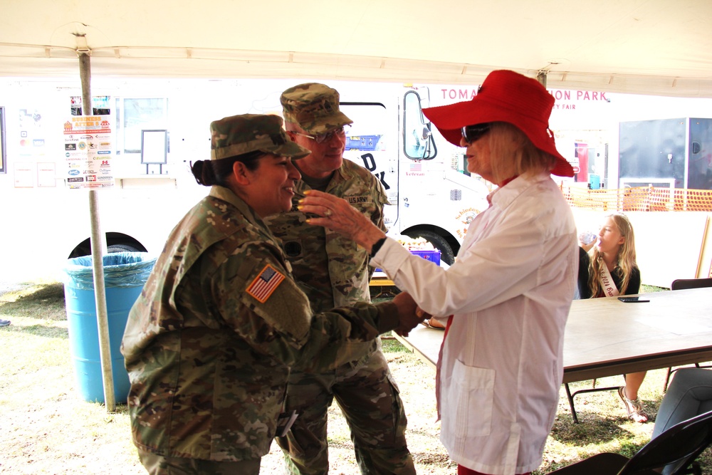 New Fort McCoy Garrison commander, garrison command team support opening event for 2024 Monroe County Fair