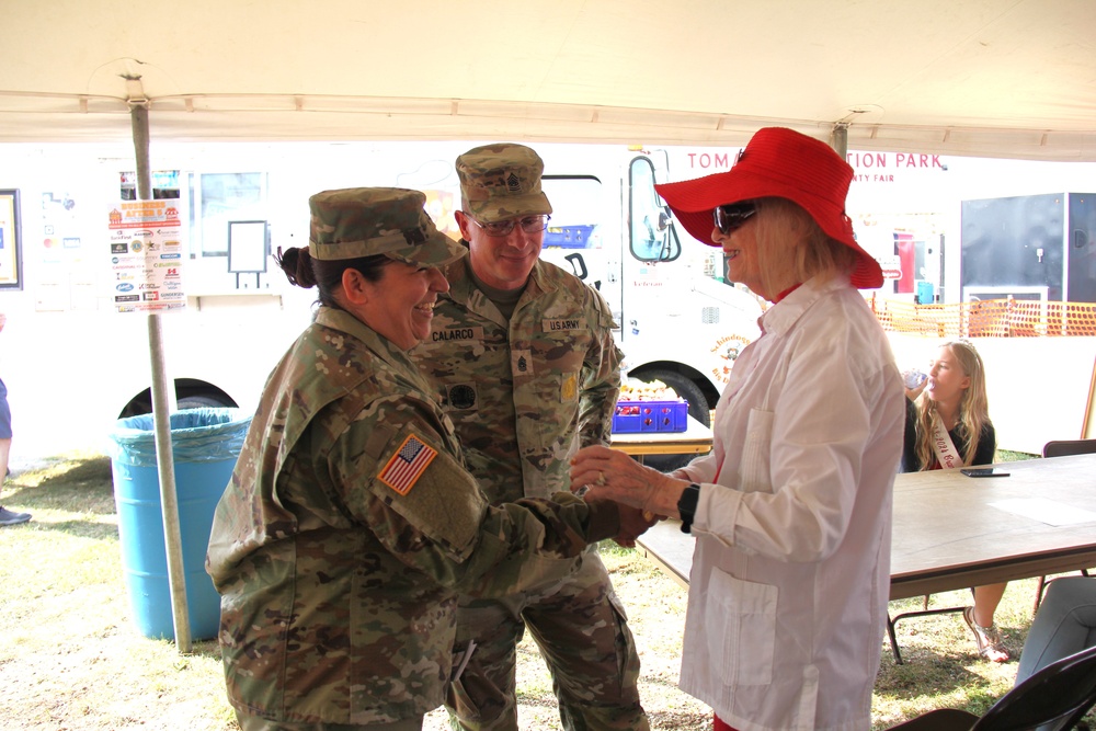 New Fort McCoy Garrison commander, garrison command team support opening event for 2024 Monroe County Fair