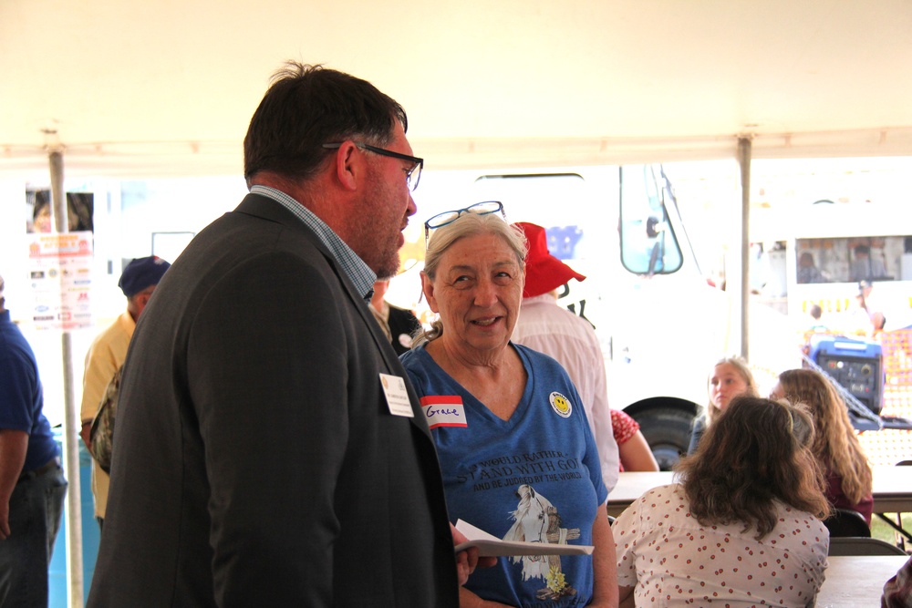New Fort McCoy Garrison commander, garrison command team support opening event for 2024 Monroe County Fair