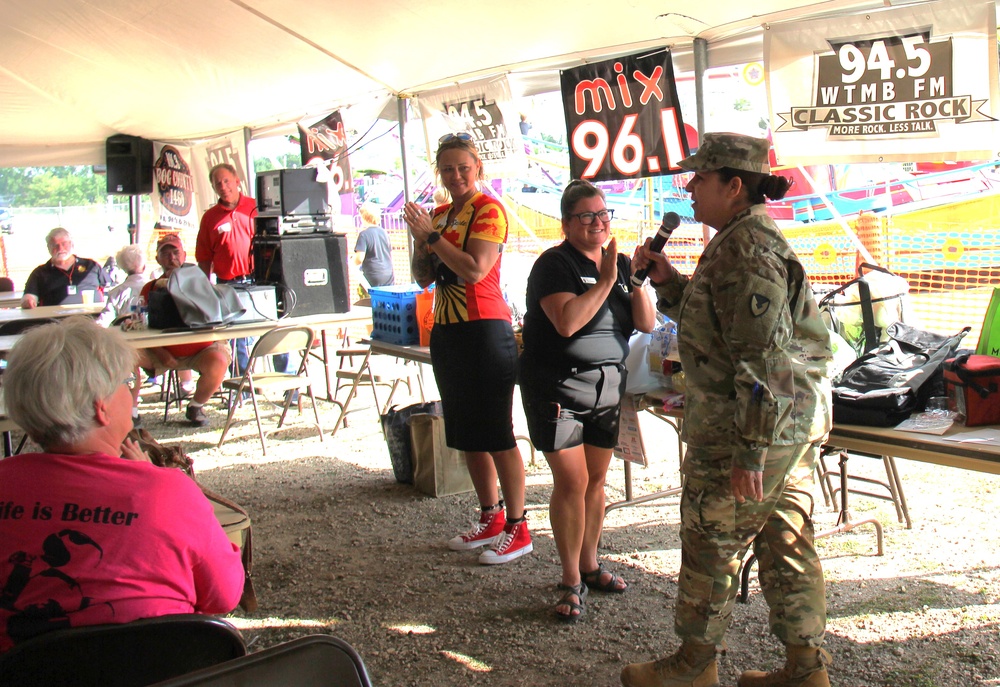 New Fort McCoy Garrison commander, garrison command team support opening event for 2024 Monroe County Fair