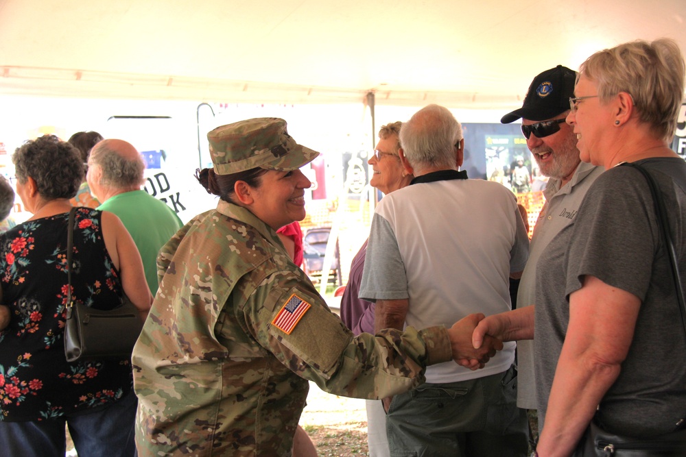 New Fort McCoy Garrison commander, garrison command team support opening event for 2024 Monroe County Fair