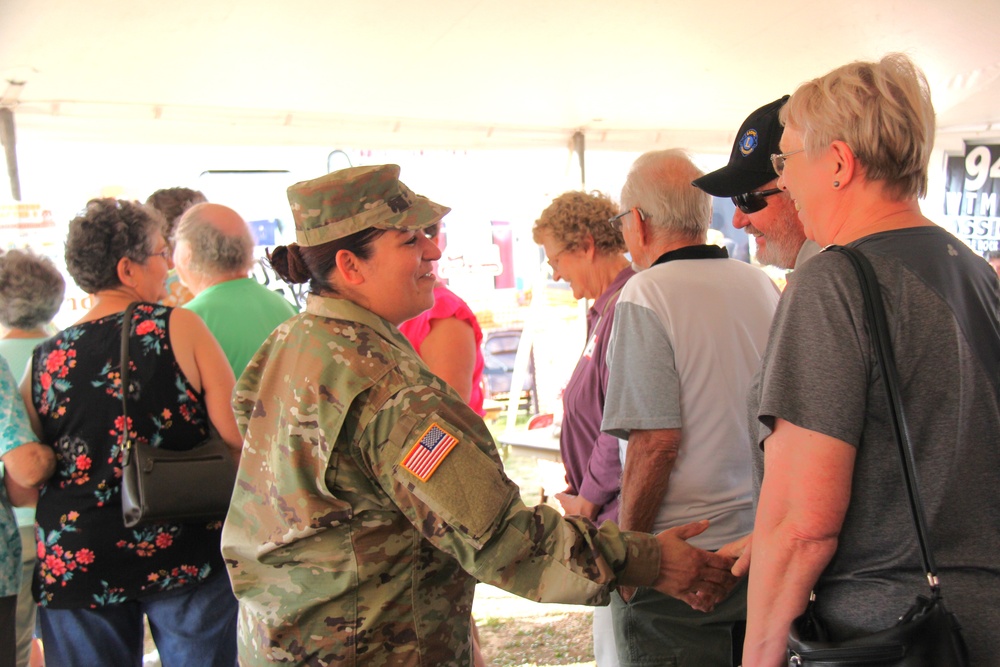 New Fort McCoy Garrison commander, garrison command team support opening event for 2024 Monroe County Fair