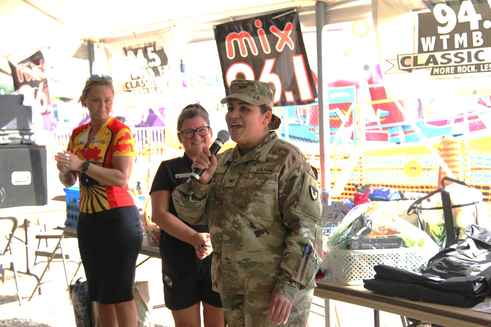 New Fort McCoy Garrison commander, garrison command team support opening event for 2024 Monroe County Fair