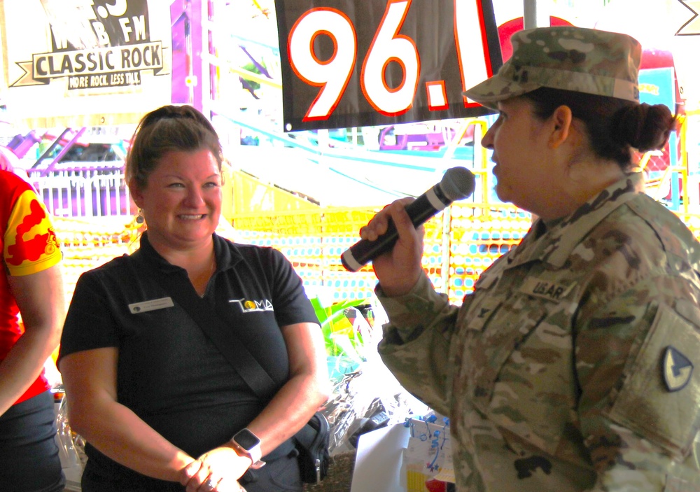 New Fort McCoy Garrison commander, garrison command team support opening event for 2024 Monroe County Fair