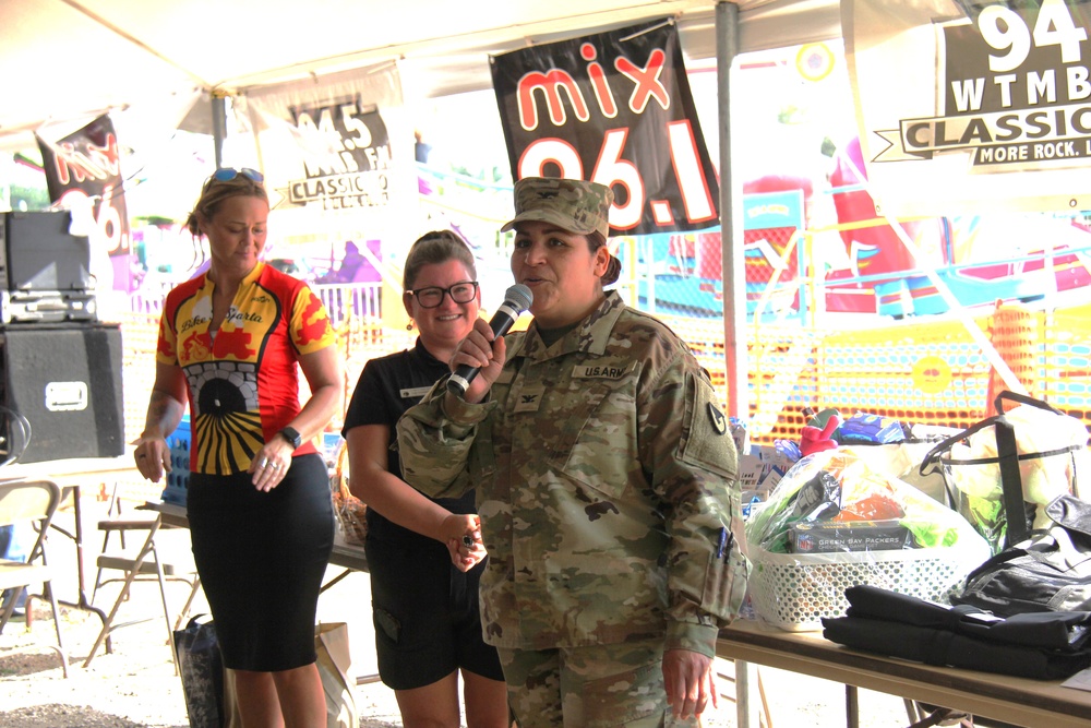 New Fort McCoy Garrison commander, garrison command team support opening event for 2024 Monroe County Fair
