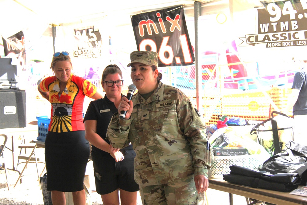 New Fort McCoy Garrison commander, garrison command team support opening event for 2024 Monroe County Fair