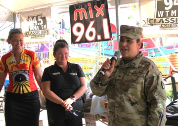 New Fort McCoy Garrison commander, garrison command team support opening event for 2024 Monroe County Fair