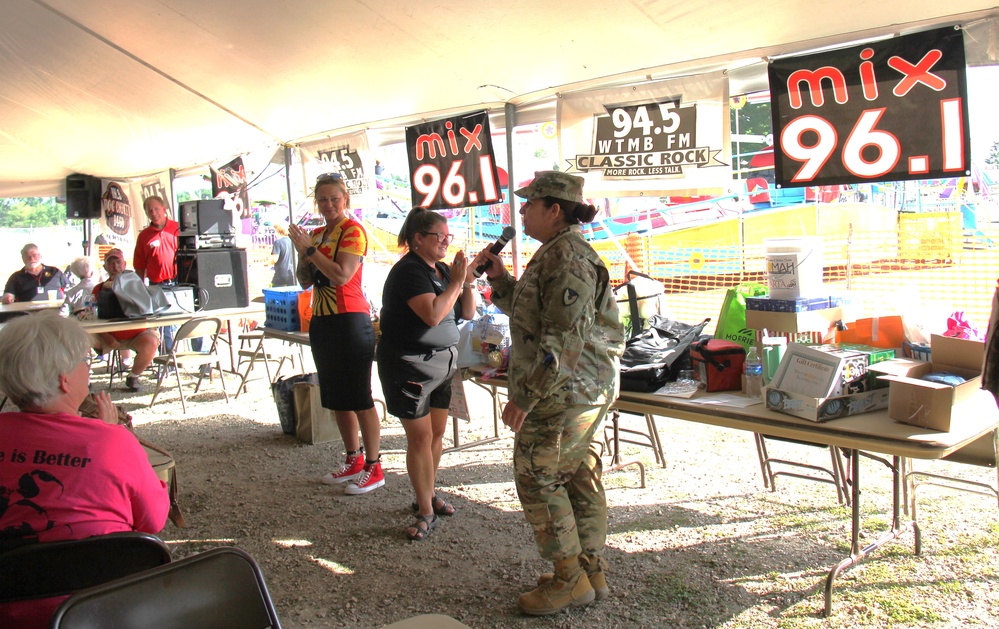 New Fort McCoy Garrison commander, garrison command team support opening event for 2024 Monroe County Fair