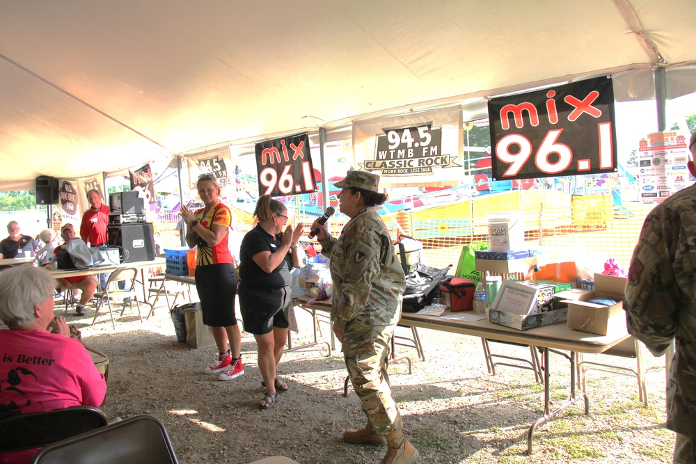 New Fort McCoy Garrison commander, garrison command team support opening event for 2024 Monroe County Fair