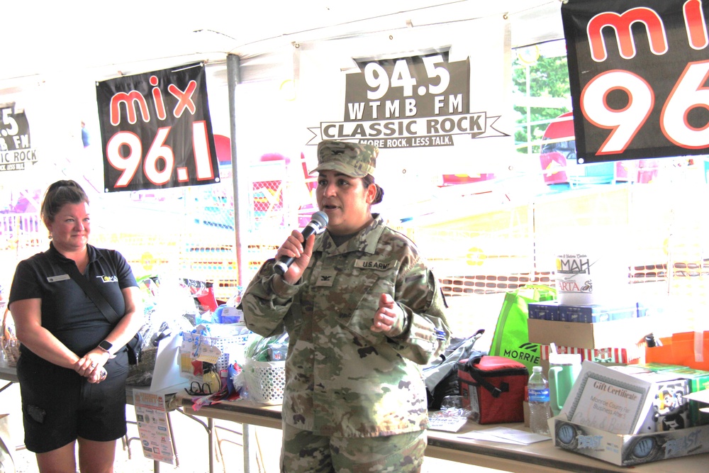 New Fort McCoy Garrison commander, garrison command team support opening event for 2024 Monroe County Fair