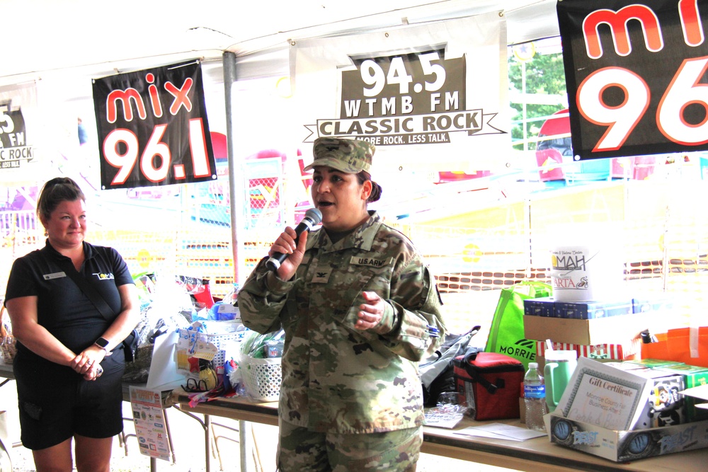 New Fort McCoy Garrison commander, garrison command team support opening event for 2024 Monroe County Fair
