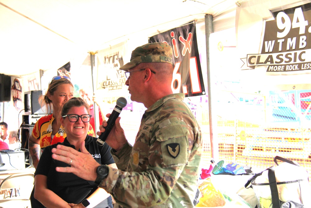New Fort McCoy Garrison commander, garrison command team support opening event for 2024 Monroe County Fair