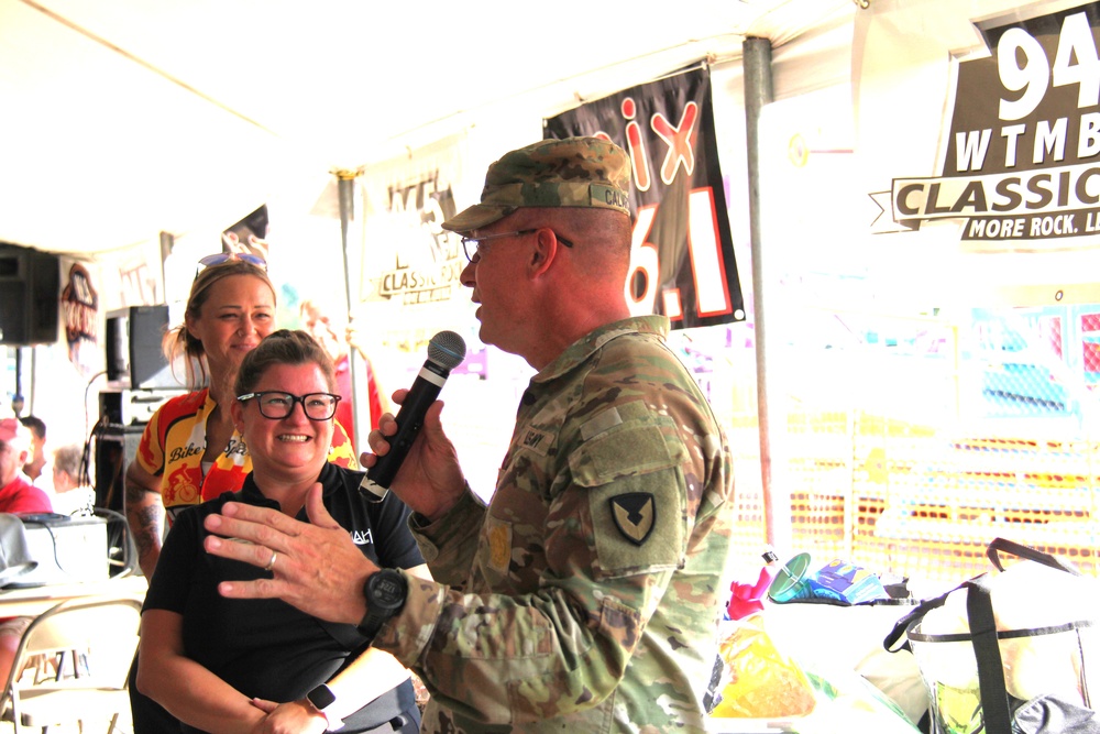 New Fort McCoy Garrison commander, garrison command team support opening event for 2024 Monroe County Fair