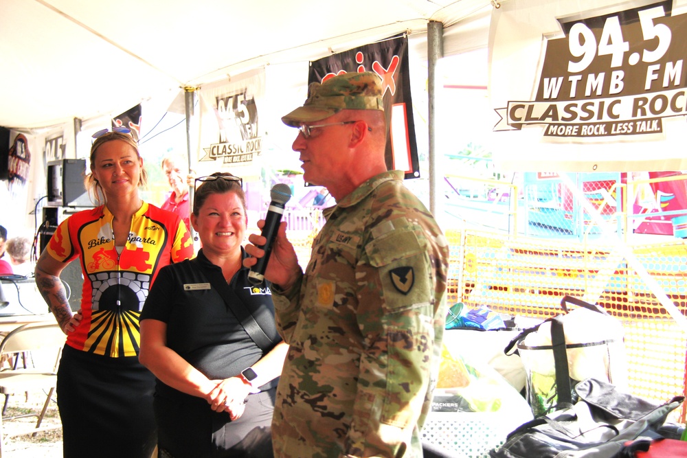 New Fort McCoy Garrison commander, garrison command team support opening event for 2024 Monroe County Fair