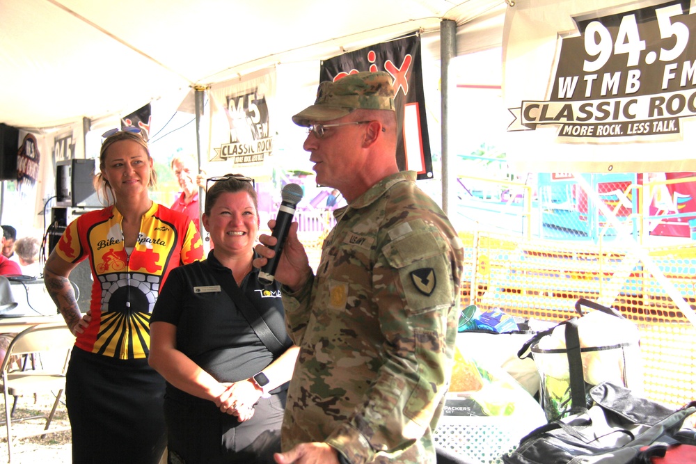 New Fort McCoy Garrison commander, garrison command team support opening event for 2024 Monroe County Fair
