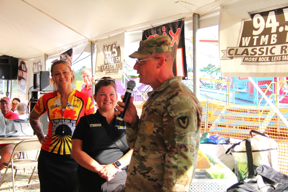 New Fort McCoy Garrison commander, garrison command team support opening event for 2024 Monroe County Fair