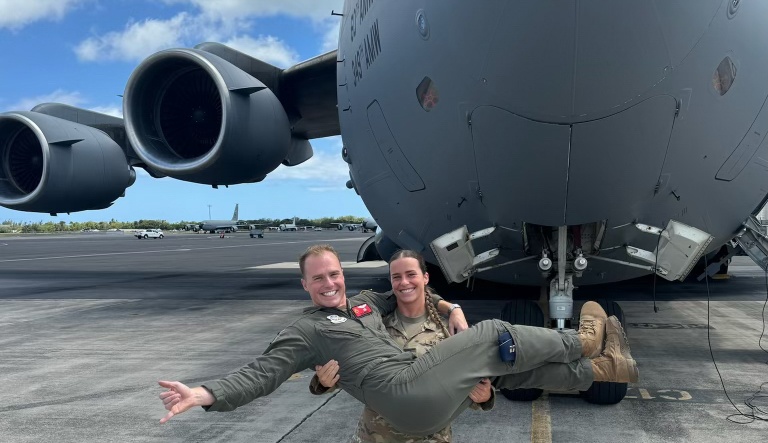 Air Force brother and Army sister deliver medical transport in joint mission